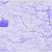 Purple simulated map of flooding in Houston, Texas